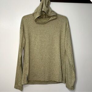 Athleta Uptempo II Hoodie Sweatshirt in Peat/Shadow Olive Sz Medium